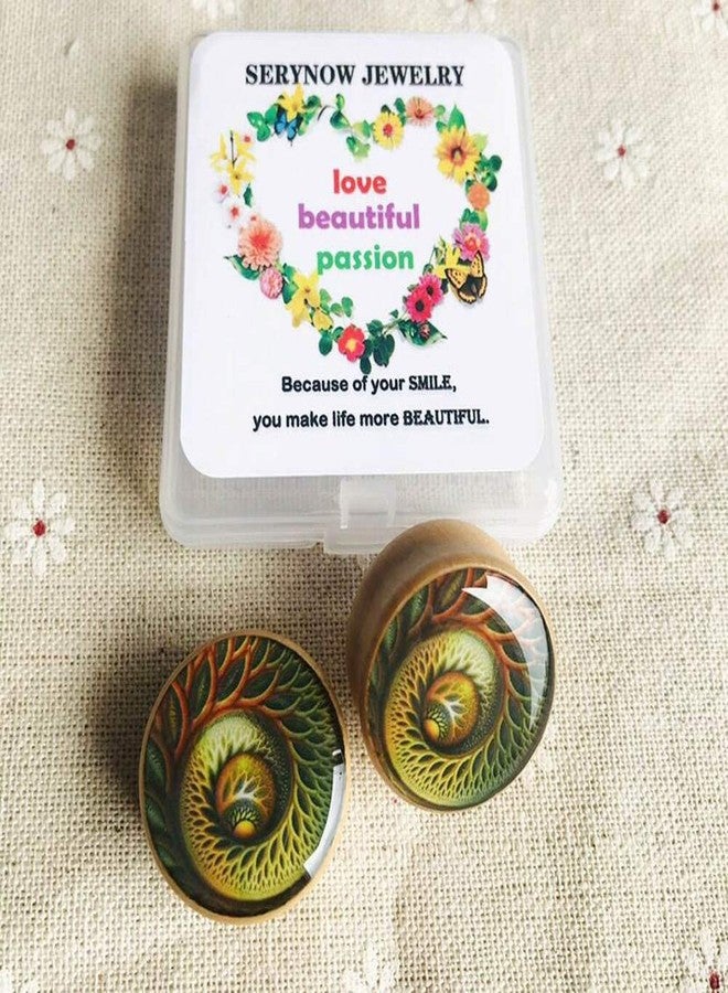 SERYNOW Wood Ear Gauges Plugs And Tunnels 8mm-25m Ear Stretcher Expander Saddle Plug Piercing Jewelry (1/2" (12mm)) - Image 2